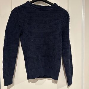 J.Crew Cable Crewneck Sweater in Navy - Men's Size XS